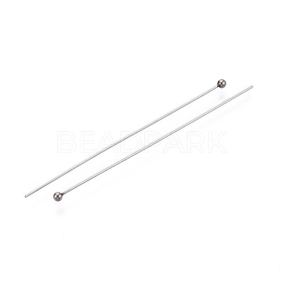 304 Stainless Steel Head Pins STAS-T065-50mm-20P-1