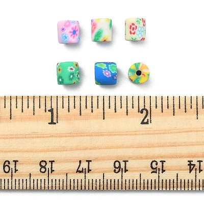 150Pcs 6 Colors Handmade Polymer Clay Beads CLAY-FS0001-21-1