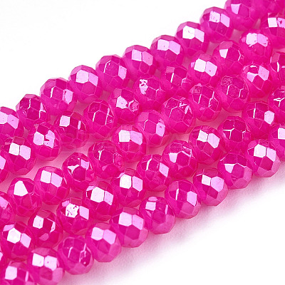Baking Paint Glass Beads Strands DGLA-A034-J2mm-C01-1