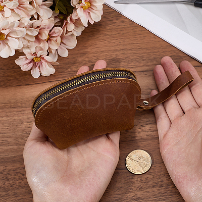 Leather Credit Card Wallets for Women Men AJEW-WH20007-10B-1
