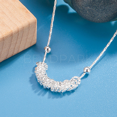 Brass Multiple Ring Pendant Necklaces for Women WG22367-01-1