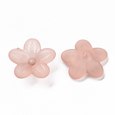 Frosted Acrylic Bead Caps MACR-S371-08A-763-1