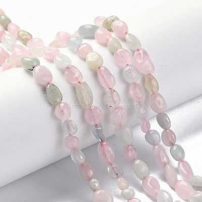 Natural Morganite Beads Strands G-L550A-08-1