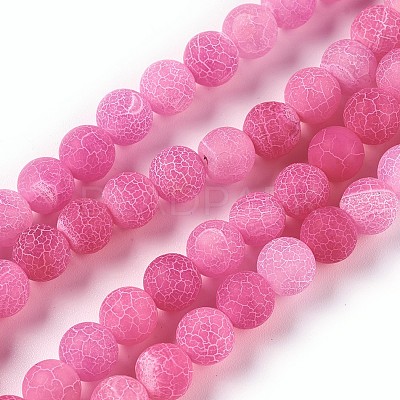 Natural Weathered Agate Beads Strands G-P414-A01-1