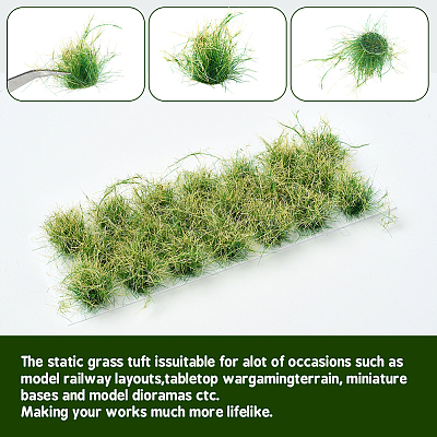 Resin Mini Grass Tufts AJEW-WH20120-10B-01-1