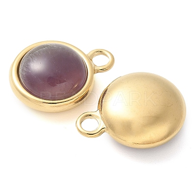 Ion Plating(IP) 304 Stainless Steel with Amethyst Pendants STAS-Q345-11G-02-1