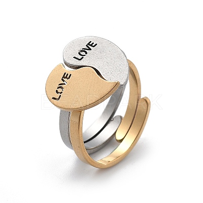 304 Stainless Steel Cuff Rings RJEW-K287-04A-1