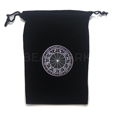 Velvet Tarot Cards Storage Drawstring Bags PW-WGD1949-12-1