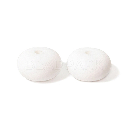 Flat Round Food Grade Eco-Friendly Silicone Beads SIL-WH0020-17A-08-1