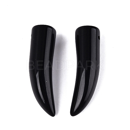 Natural Obsidian Pendants G-Q602-10C-1