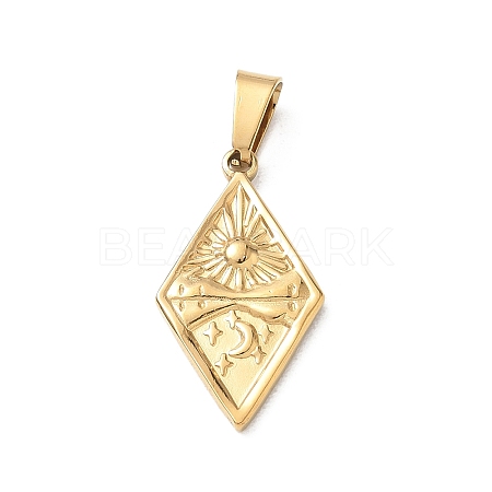304 Stainless Steel Pendants SA-CBA34D4-07G-1