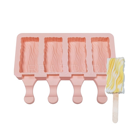 Food Grade DIY Rectangle Ice-cream Silicone Molds DIY-D062-02C-1