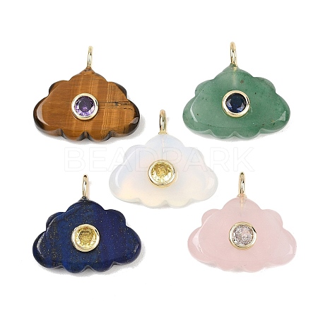 Natural & Synthetic Mixed Gemstone Pendants GG-CBA5B00-01G-1