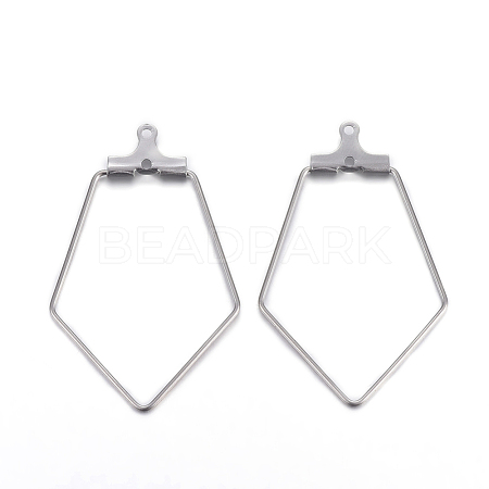 Tarnish Resistant 304 Stainless Steel Pendants STAS-F191-06P-1