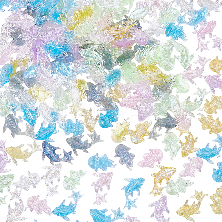 150Pcs 2 Styles Resin Cabochons MRMJ-SC0001-53-1