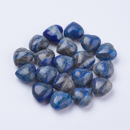 Natural Lapis Lazuli Heart Love Stones DJEW-P009-02A-1