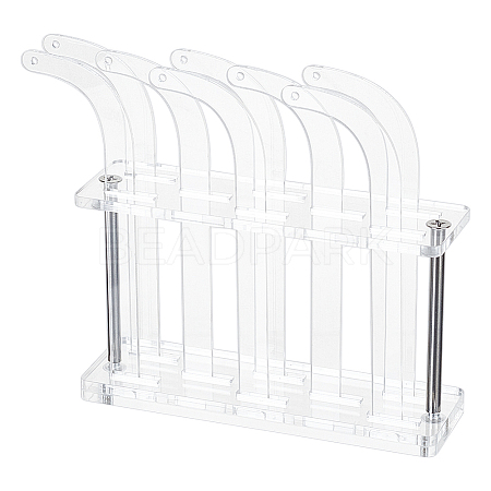 Transparent Acrylic Earring Try-On Stick Organizer Stands EDIS-WH0030-35-1