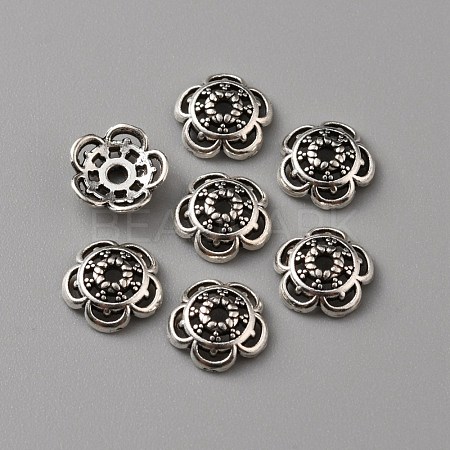 Tibetan Style Alloy Bead Caps FIND-WH0116-07A-AS-1