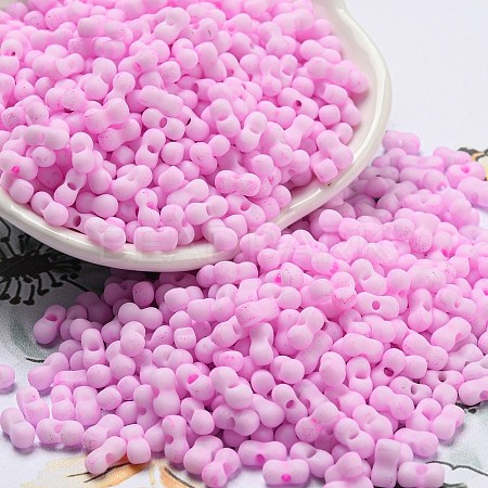 Macaron Color Opaque Frosted Glass Seed Beads SEED-K009-12B-05-1