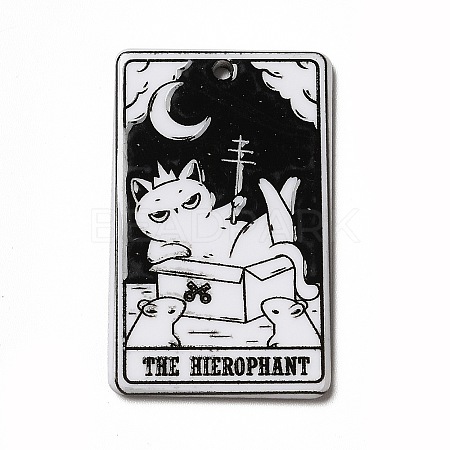 Tarot Theme Printed Acrylic Pendants MACR-G061-04V-1