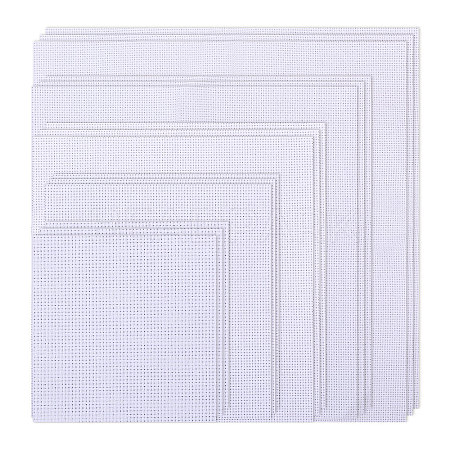 15Pcs 5 Styles 14CT Cross Stitch Fabric DIY-GL0005-36-1