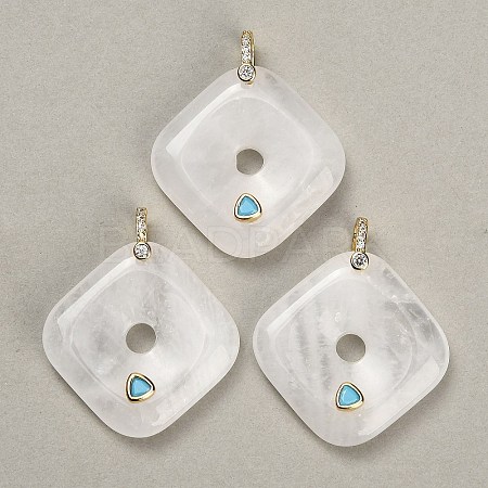 Natural Quartz Crystal Pendants GG-CBA4625-04G-04-1
