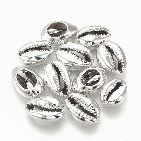 Electroplated Sea Shell Beads X-SSHEL-S258-05B-1