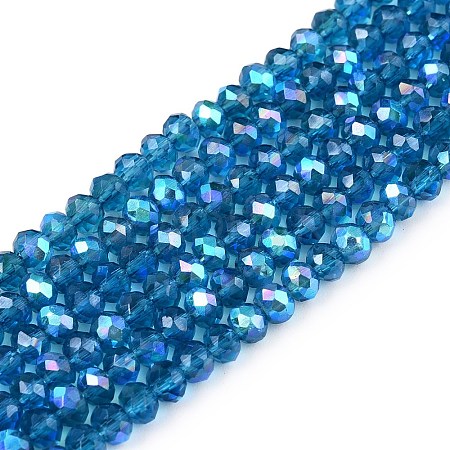 Electroplate Glass Beads Strands EGLA-A044-T2mm-L27-1