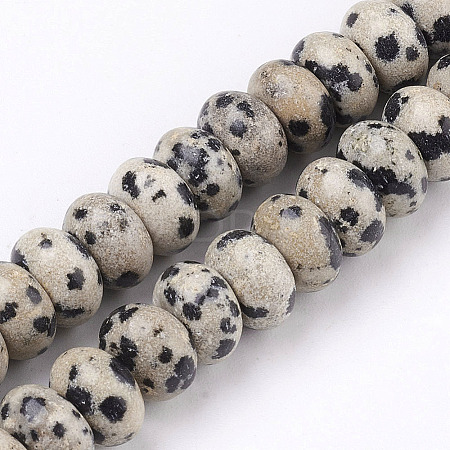 Natural Dalmatian Jasper Beads Strands LS-G-O162-02-5x8mm-1