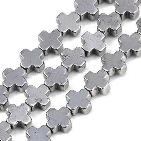 Electroplated Synthetic Non-magnetic Hematite Beads Strands G-J211-A10-03-1