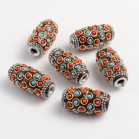 Handmade Indonesia Beads CLAY-G058-3-1