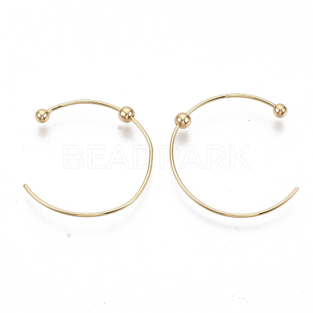 Brass Stud Earrings X-KK-S355-045-NF-1