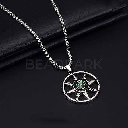 Alloy Pendant 201 Stainless Steel Chain Necklaces for Men FS-WG1D596-04-1
