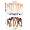 SUPERFINDINGS 20Pcs 5 Styles Hair Accessories Plastic Hair Comb Findings OHAR-FH0001-06-2