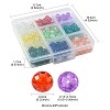 180Pcs 9 Colors Spray Painted Crackle Glass Beads Set CCG-FS0001-03-4