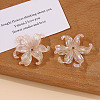 UV Plating Iridescent Plastic Beads Caps FIND-YWC0017-001D-1