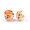 Drawbench & Baking Paint Glass Beads Strands X-GLAA-S176-14-1