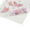 2Pcs Butterfly Waterproof PET Stickers DIY-G116-03A-2