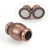 Brass Magnetic Clasps with Loops KK-E737-32R-1