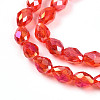 Transparent Electroplate Glass Beads Strands EGLA-N013-T6mm-B29-3