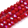 Electroplate Opaque Solid Color Glass Beads Strands LS-EGLA-A034-P3mm-L21-1