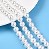 Transparent Spray Painted Glass Beads Strands GLAA-N001-40-1