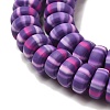 Polymer Clay Beads Strands CLAY-H006-02N-3
