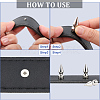 20Pcs Zinc Alloy Spikes Screwback Studs FIND-GF0008-53B-6