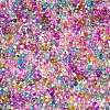 Baking Paint Transparent Glass Seed Beads SEED-N006-05-3