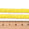 AB Color Plated Opaque Glass Beads Strands LS-GLAA-T026-3x6mm-P12-4