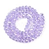Electroplate Glass Beads Strands EGLA-A044-T6mm-B17-3