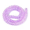Crackle Transparent Glass Beads Strands GLAA-N069-02A-07-2