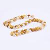 Natural Topaz Jade Beaded Necklaces NJEW-P202-36-B23-1