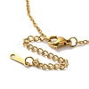 PVD Vacuum Plating 201 Stainless Steel Necklaces NJEW-H033-01G-Y-3